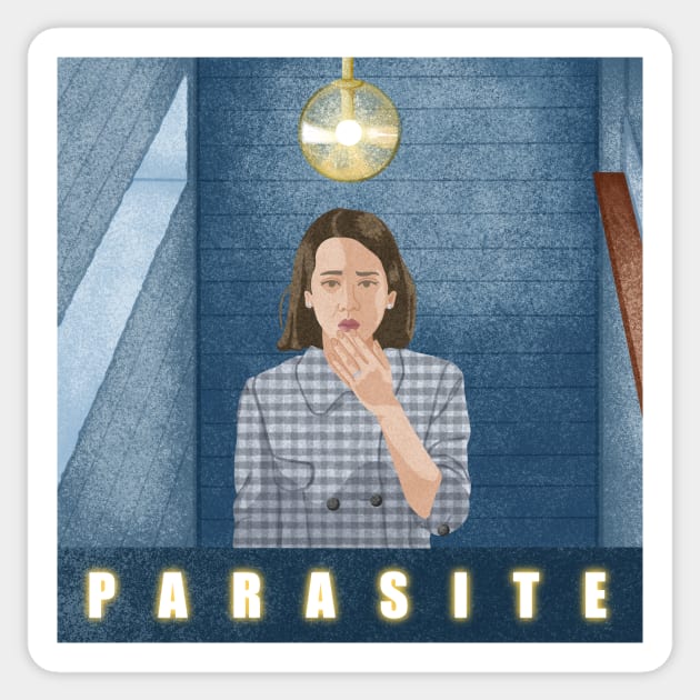 Parasite - Stairs scene Sticker by Karla-Kiky